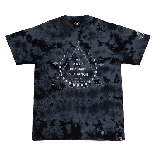 Men's True 28 Crest T-Shirt Black Tie Dye