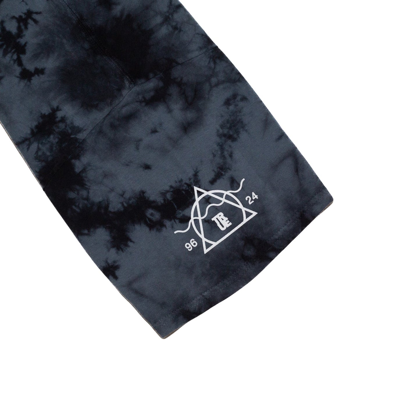 Men's True 28 Crest T-Shirt Black Tie Dye