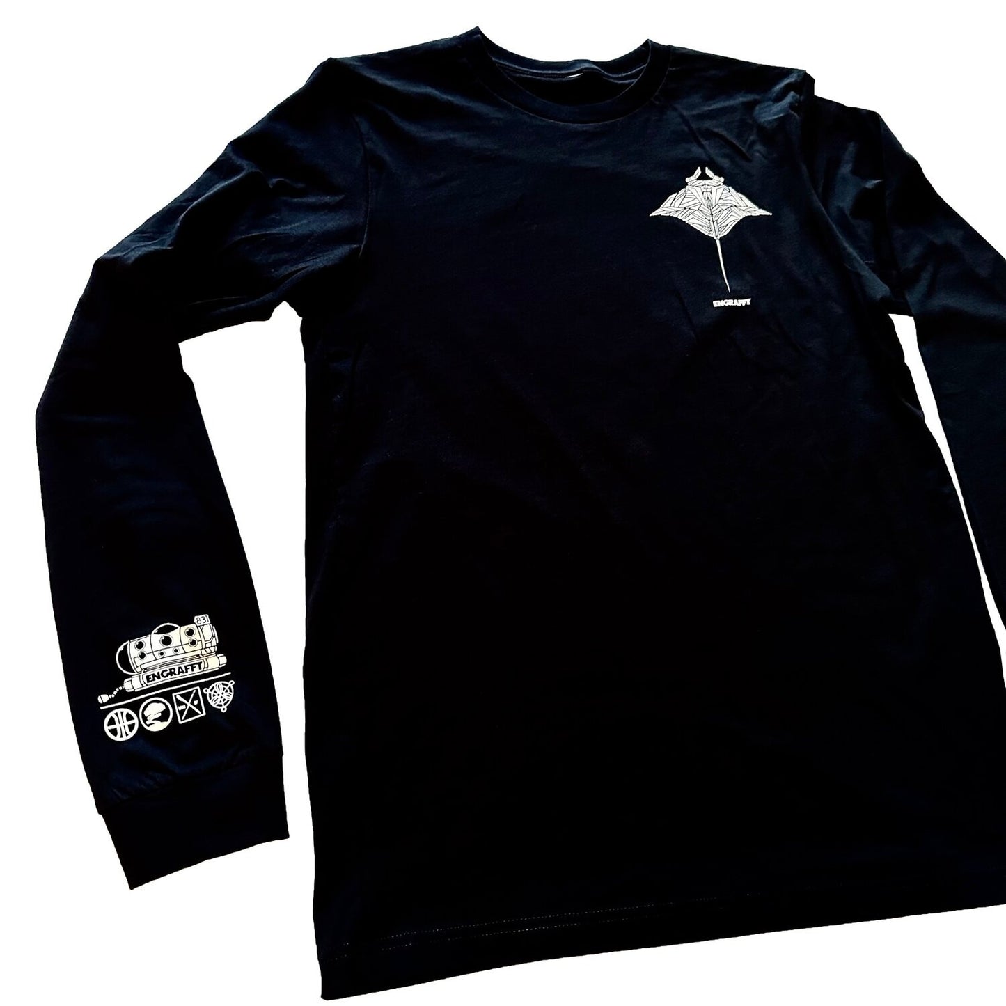 ENGRAFFT - The Frag Manta Ray L/S Tee - The Giant Peach