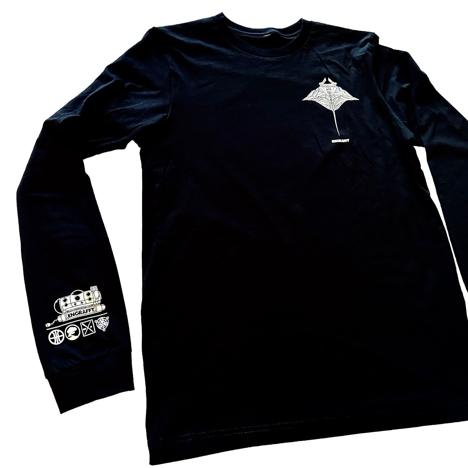ENGRAFFT - The Frag Manta Ray L/S Tee - The Giant Peach