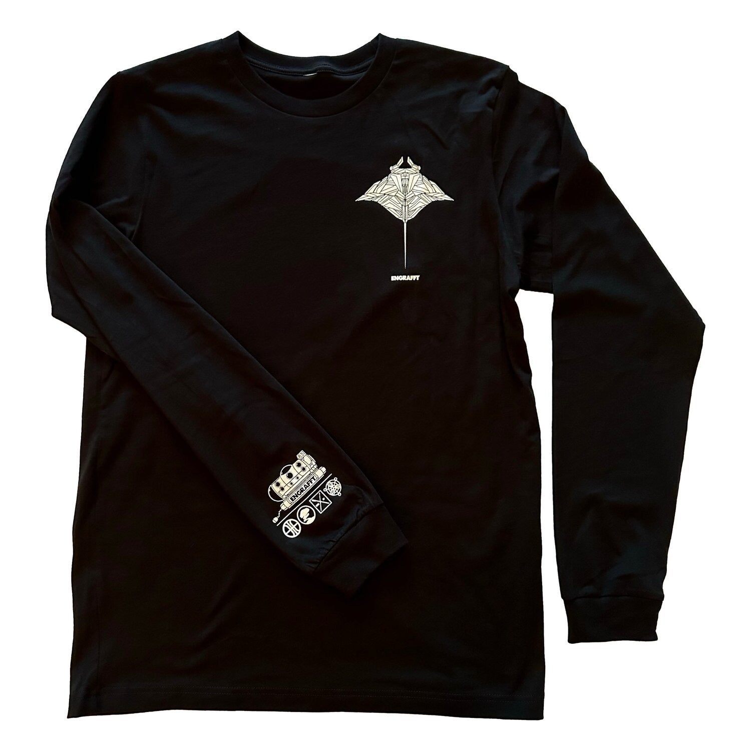ENGRAFFT - The Frag Manta Ray L/S Tee - The Giant Peach