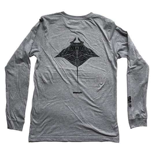ENGRAFFT - The Frag Manta Ray L/S Tee - The Giant Peach