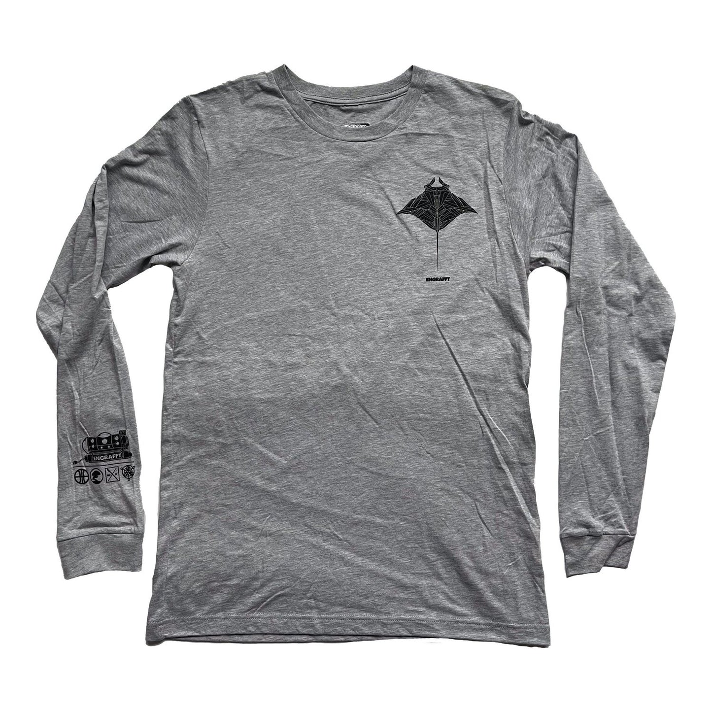 ENGRAFFT - The Frag Manta Ray L/S Tee - The Giant Peach