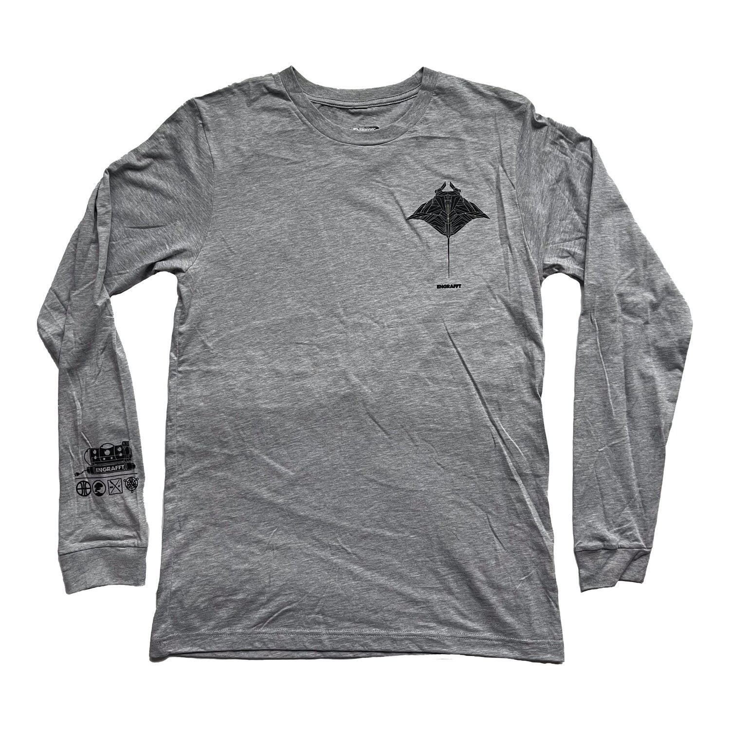 ENGRAFFT - The Frag Manta Ray L/S Tee - The Giant Peach