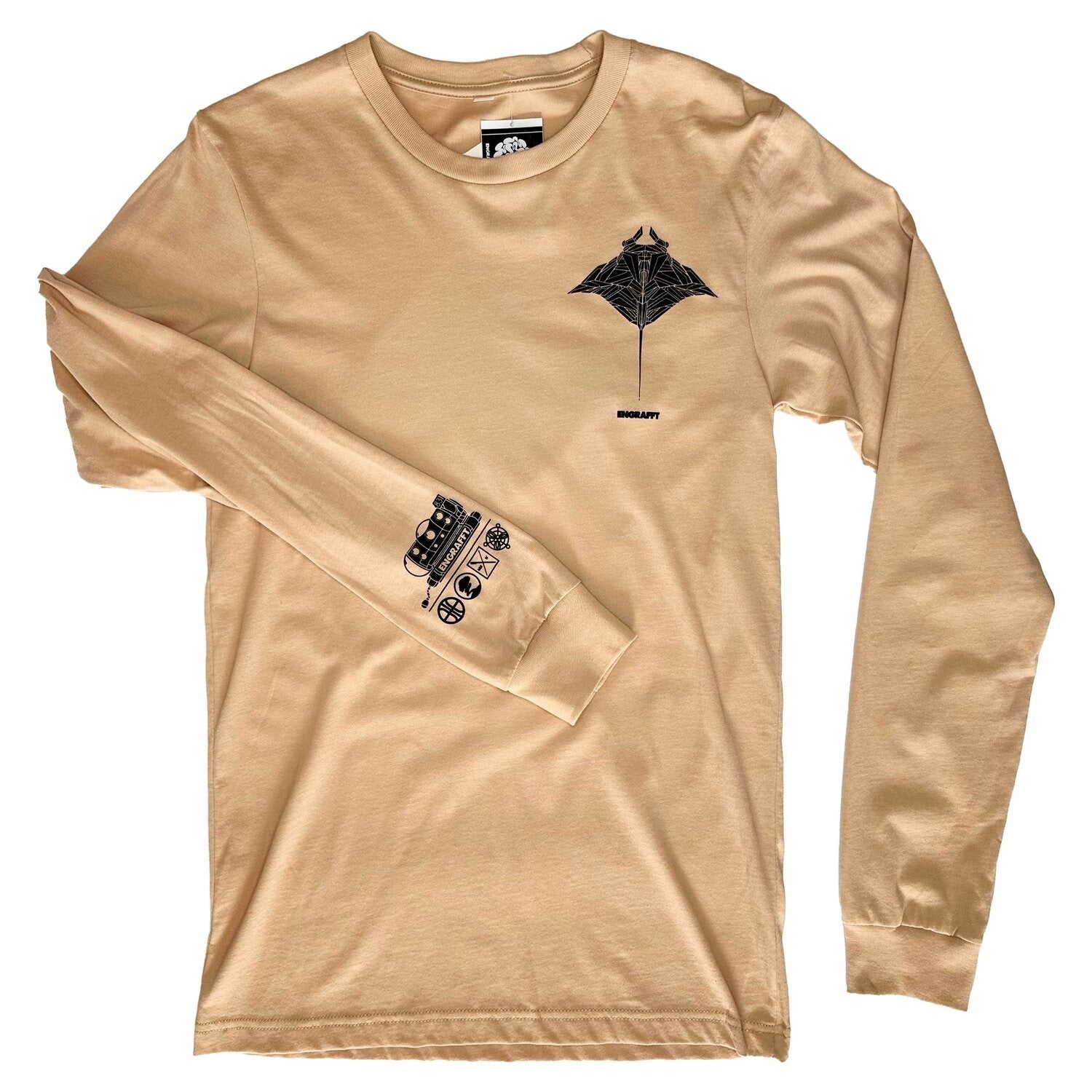 ENGRAFFT - The Frag Manta Ray L/S Tee - The Giant Peach