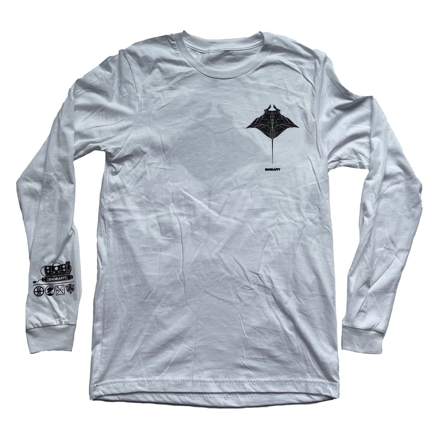 ENGRAFFT - The Frag Manta Ray L/S Tee - The Giant Peach
