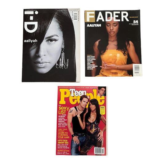 Used to Love - Lot of Aaliyah Covers i-D, Fader, Teen People Magazines