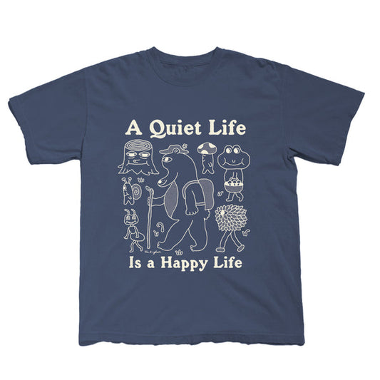The Quiet Life - Happy Life T-Shirt, Navy