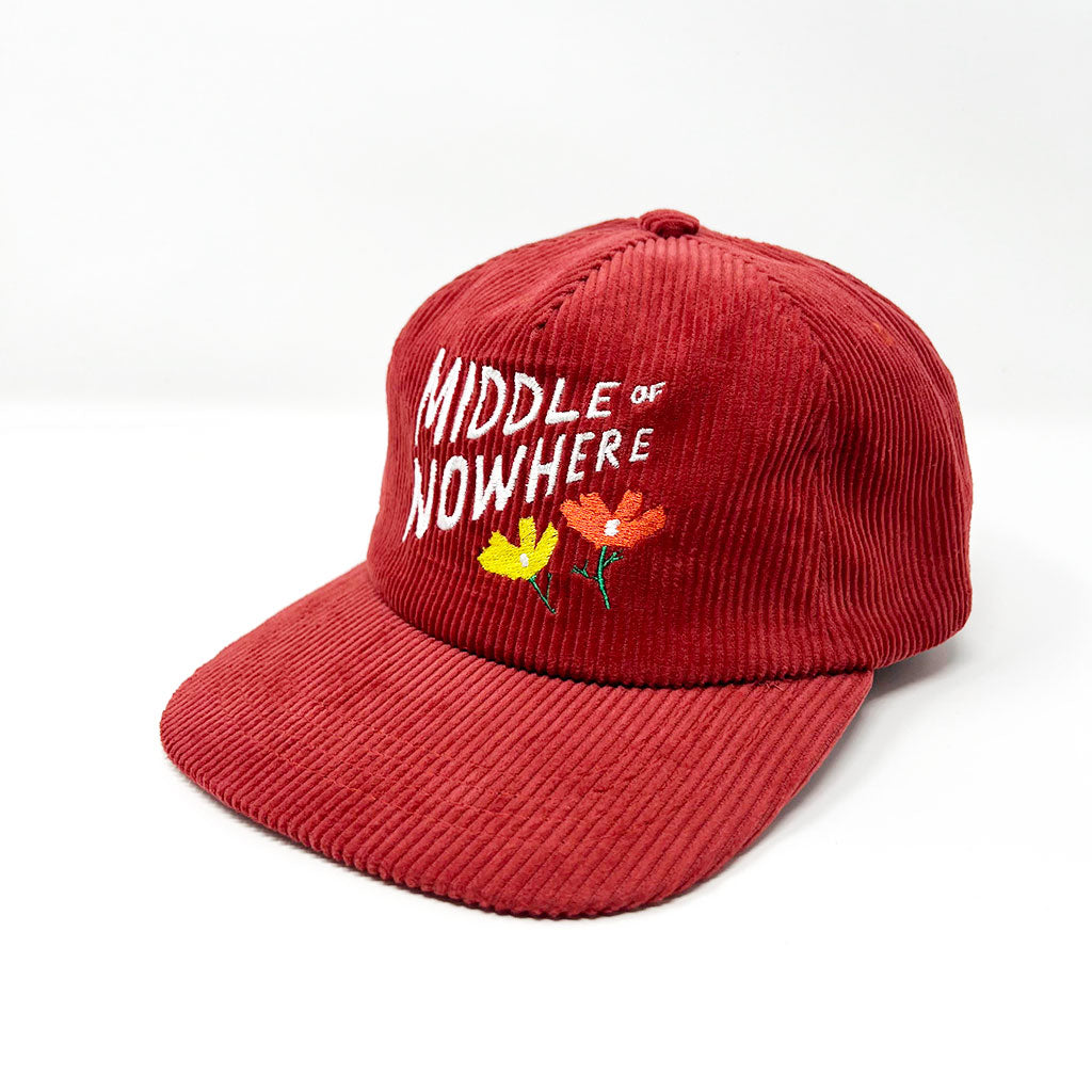 The Quiet Life - Middle of Nowhere Snapback Hat, Rust Cord - The Giant Peach