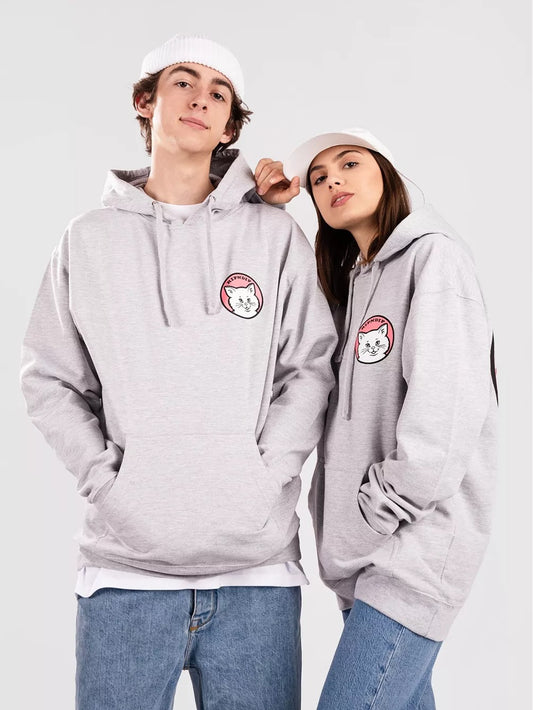RIPNDIP - Stop Being A Pussy Men's Hoodie, Heather Grey