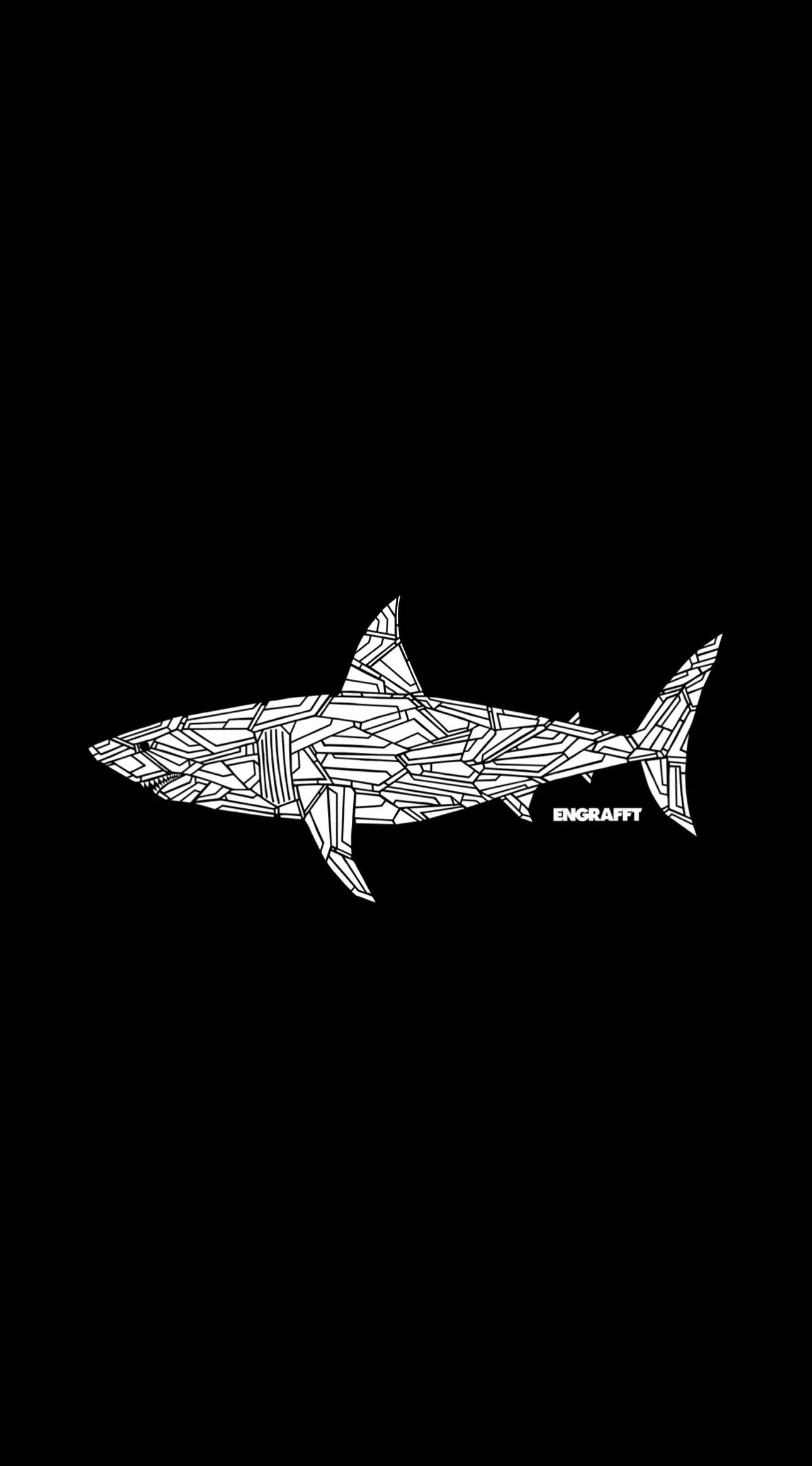 ENGRAFFT - The Fragment Shark L/S Tee - The Giant Peach