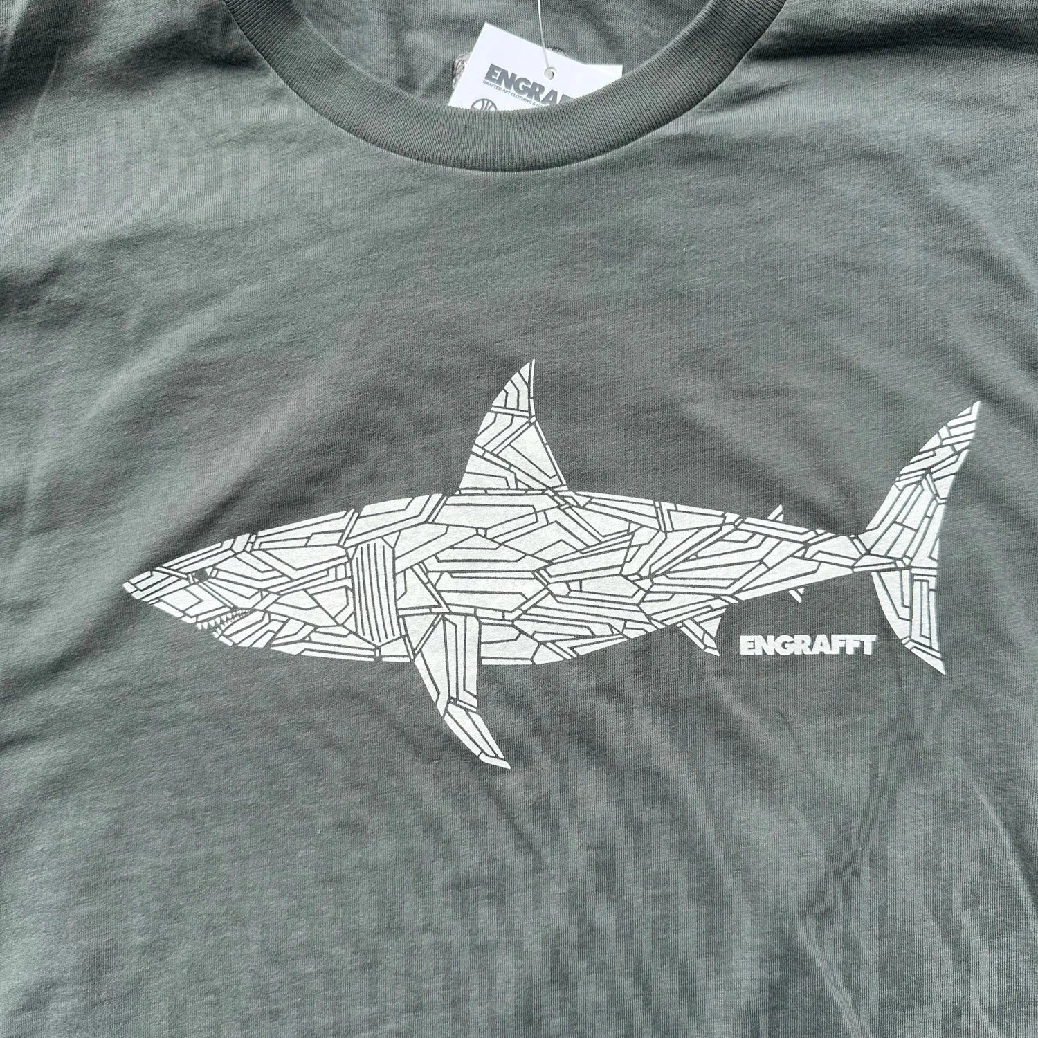 ENGRAFFT - The Fragment Shark L/S Tee - The Giant Peach