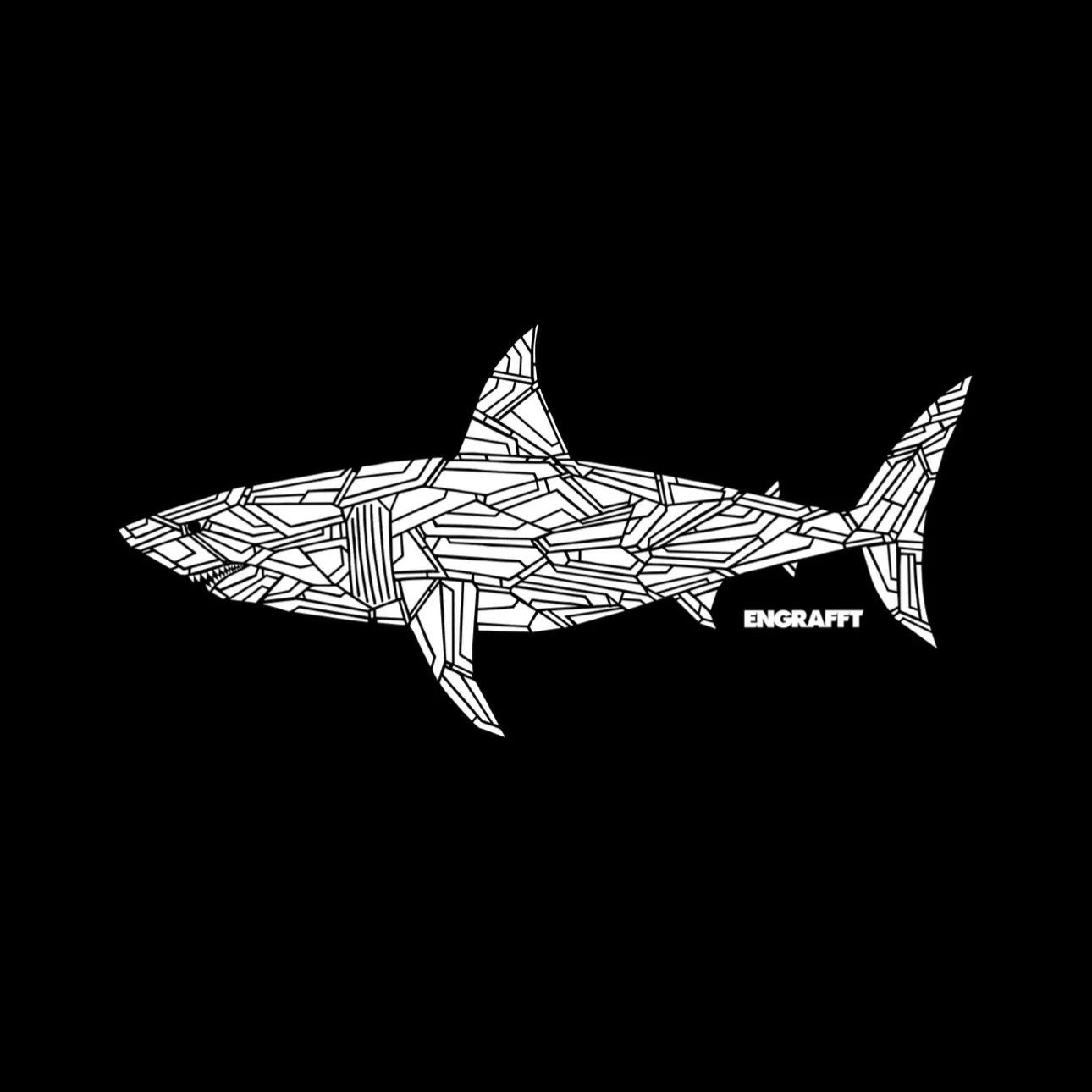 ENGRAFFT - The Fragment Shark Tee - The Giant Peach