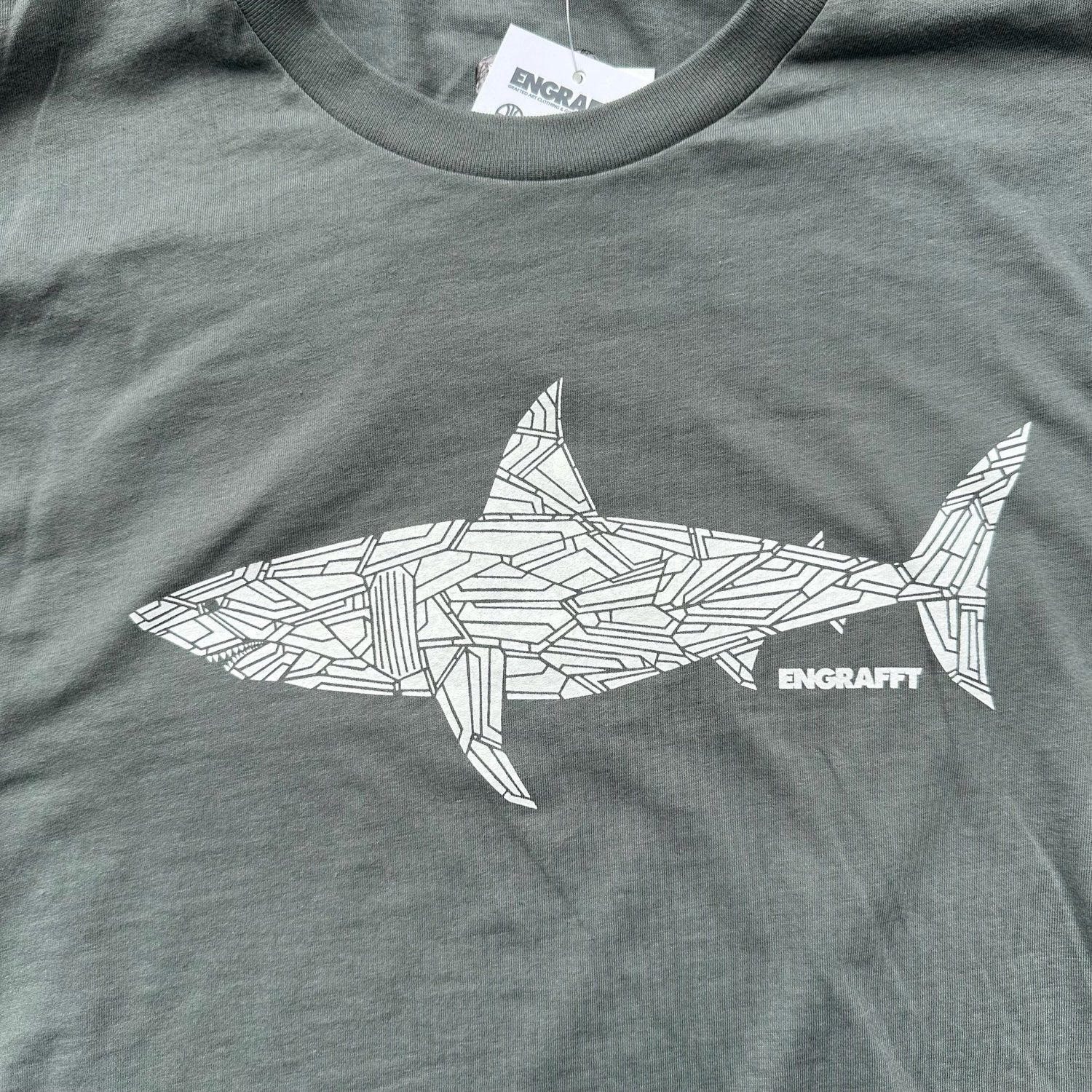ENGRAFFT - The Fragment Shark Tee - The Giant Peach