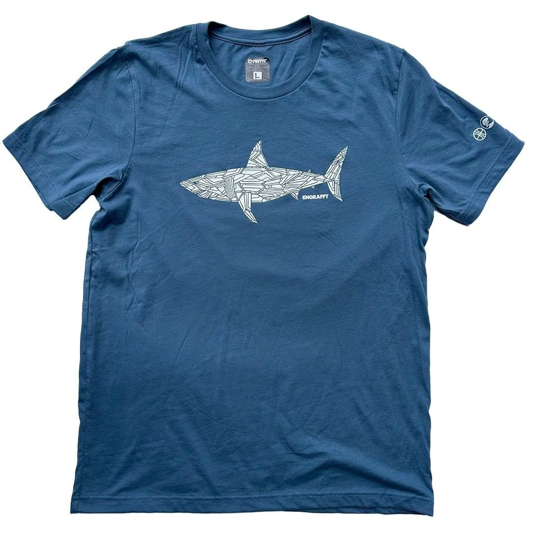 ENGRAFFT - The Fragment Shark Tee - The Giant Peach