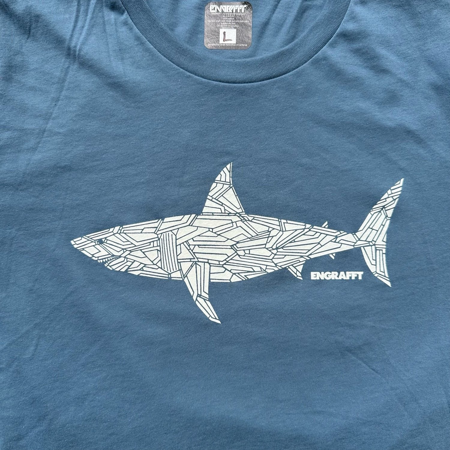 ENGRAFFT - The Fragment Shark Tee - The Giant Peach