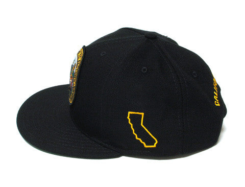 Cali State Seal Snapback Cap Black