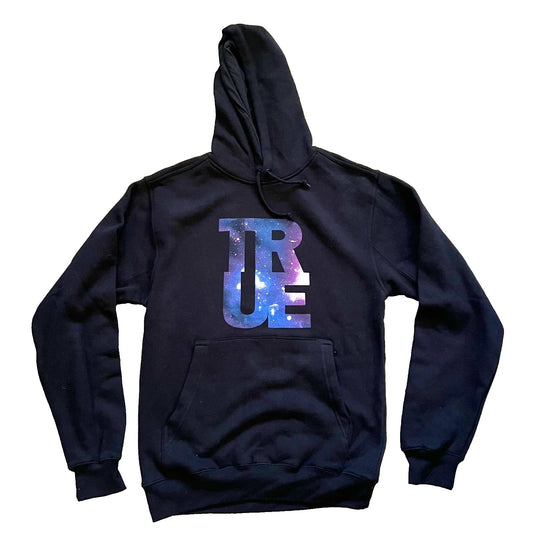 Mens True Logo Galaxy Hoodie Black