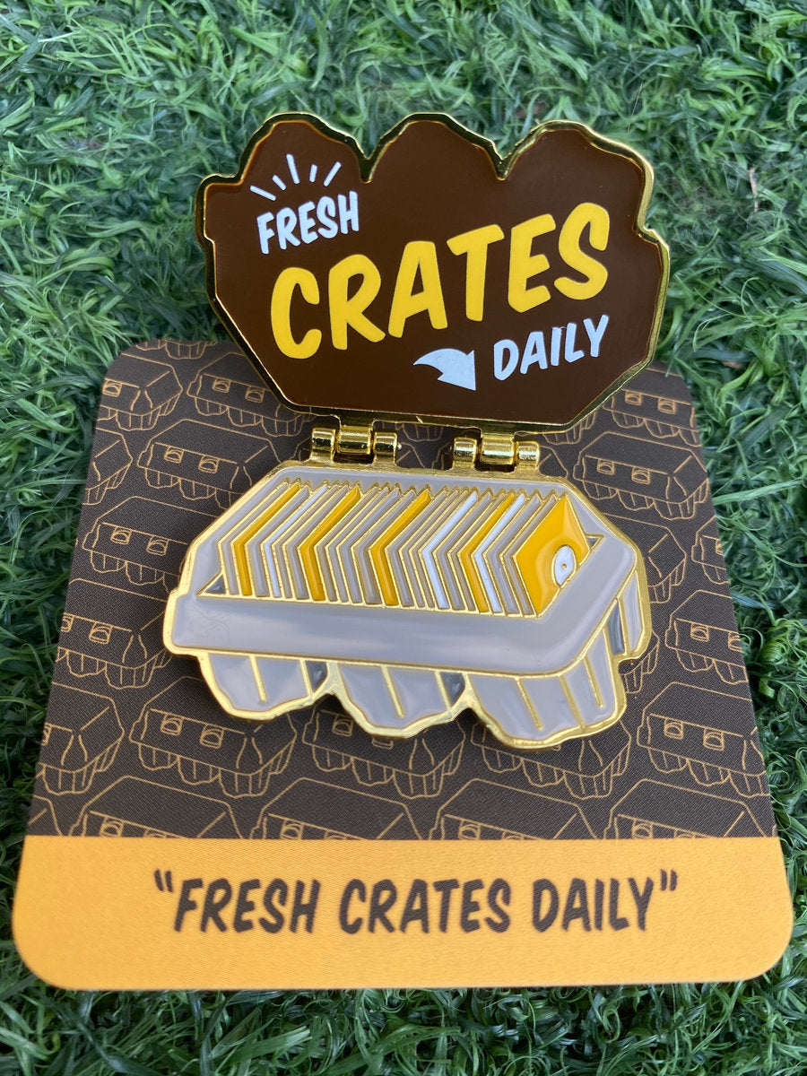 DJ Chicken George - Fresh Crates Daily Pin + Patch Bundle