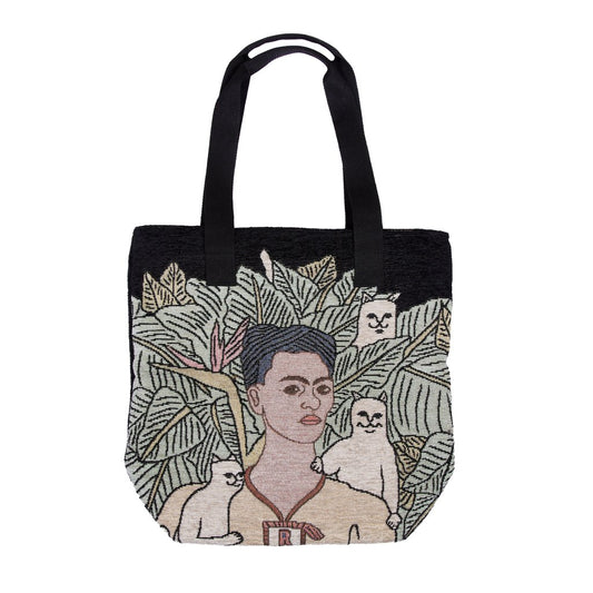 RIPNDIP - Self Portrait Tapestry Tote Bag, Black