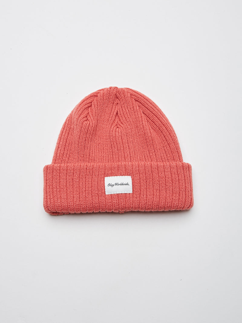 OBEY - Churchill Beanie, Faded Rose - The Giant Peach
