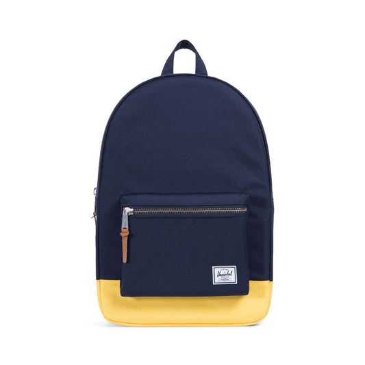 Herschel Supply Co. - Settlement Backpack, Peacoat/Cyber Yellow - The Giant Peach
