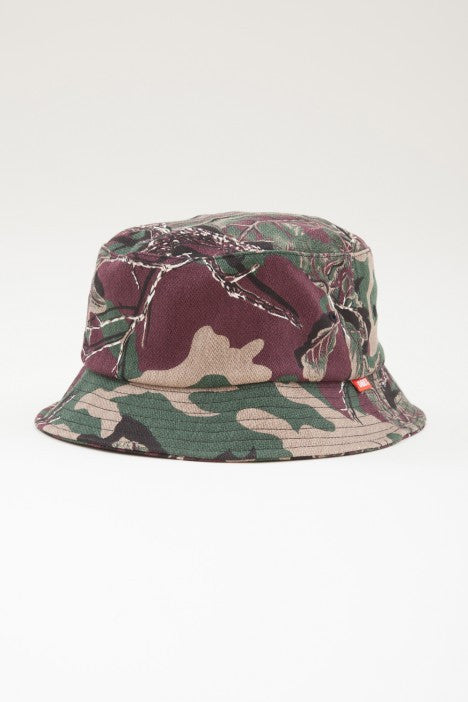 OBEY - Uplands Bucket Hat, Burgundy Camo - The Giant Peach