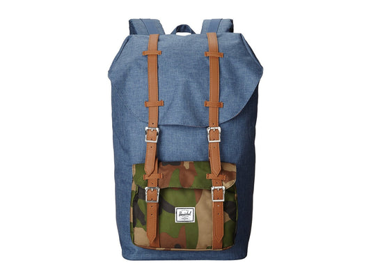 Herschel Supply Co. - Little America Backpack, Crosshatch Navy Camo - The Giant Peach