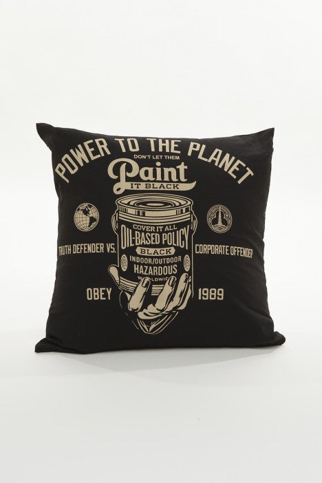 OBEY - Paint It Pillow, Black - The Giant Peach