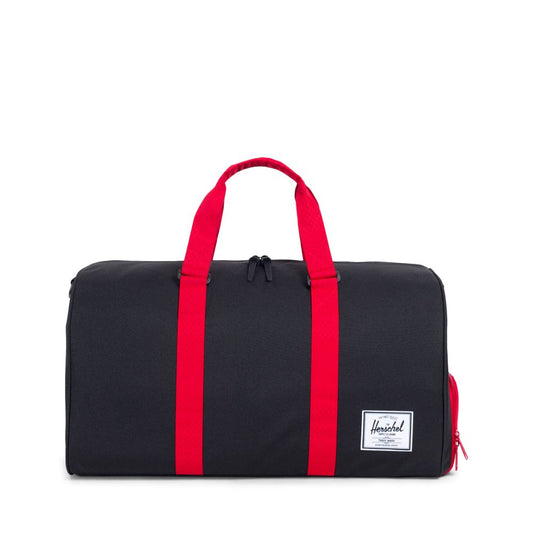 Herschel Supply Co. - Novel Duffle, Black/Scarlet - The Giant Peach