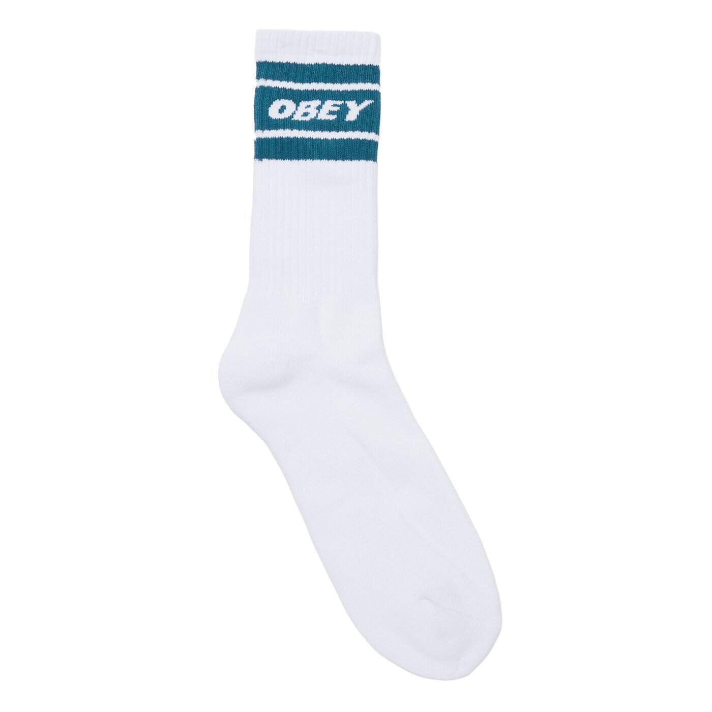 OBEY - Cooper II Socks, White/Deep Ocean