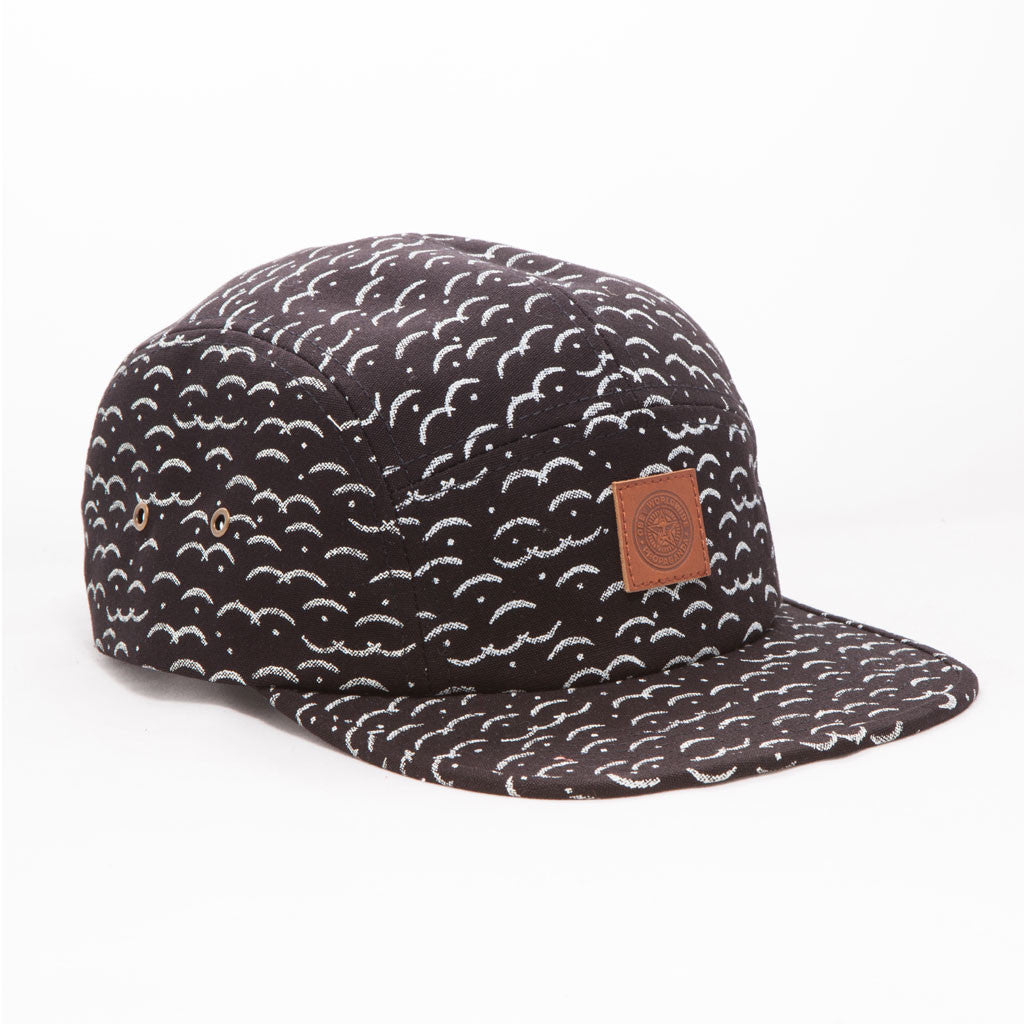 OBEY - Cliffside Men's 5 Panel Hat, Black Multi - The Giant Peach