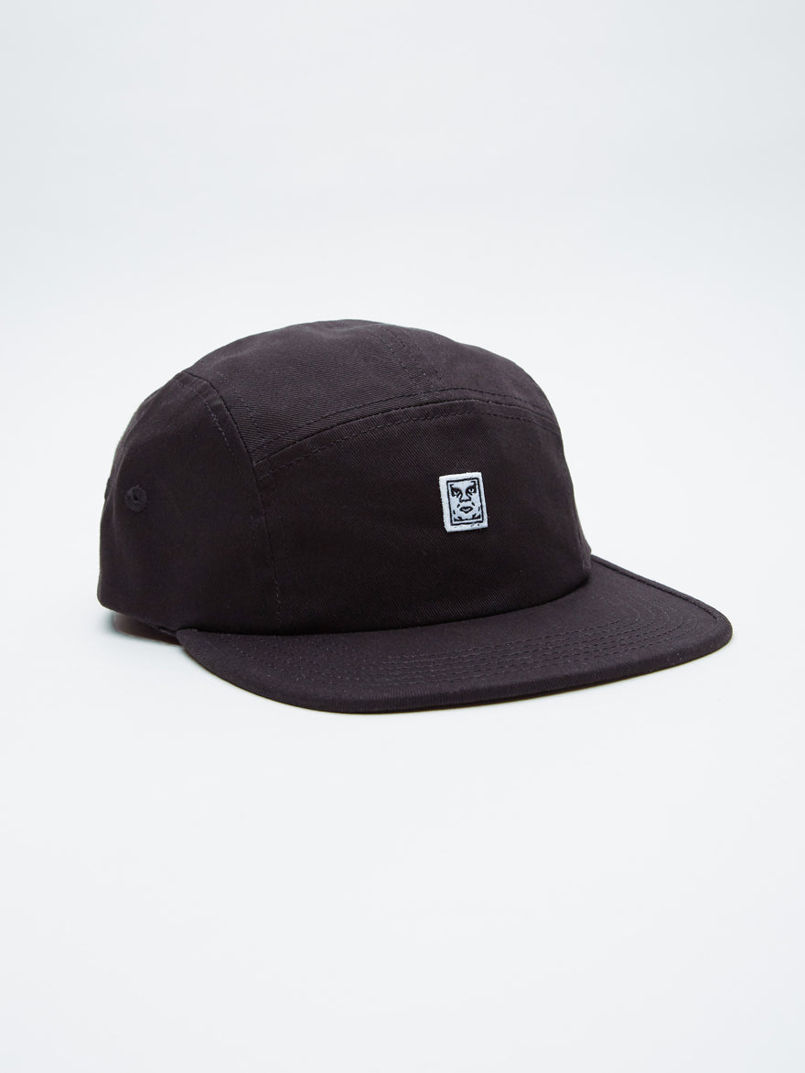 OBEY - 89 Icon 5 Panel Hat, Black