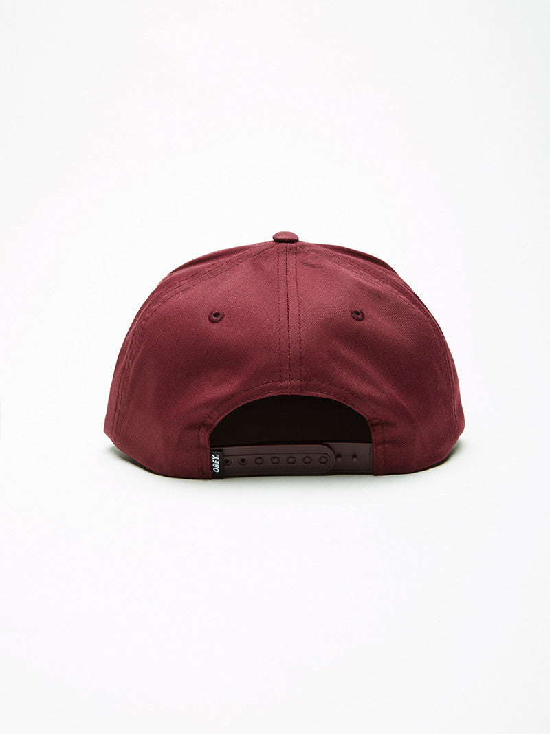 OBEY - Classic Patch Men's Snapback, Burgundy - The Giant Peach