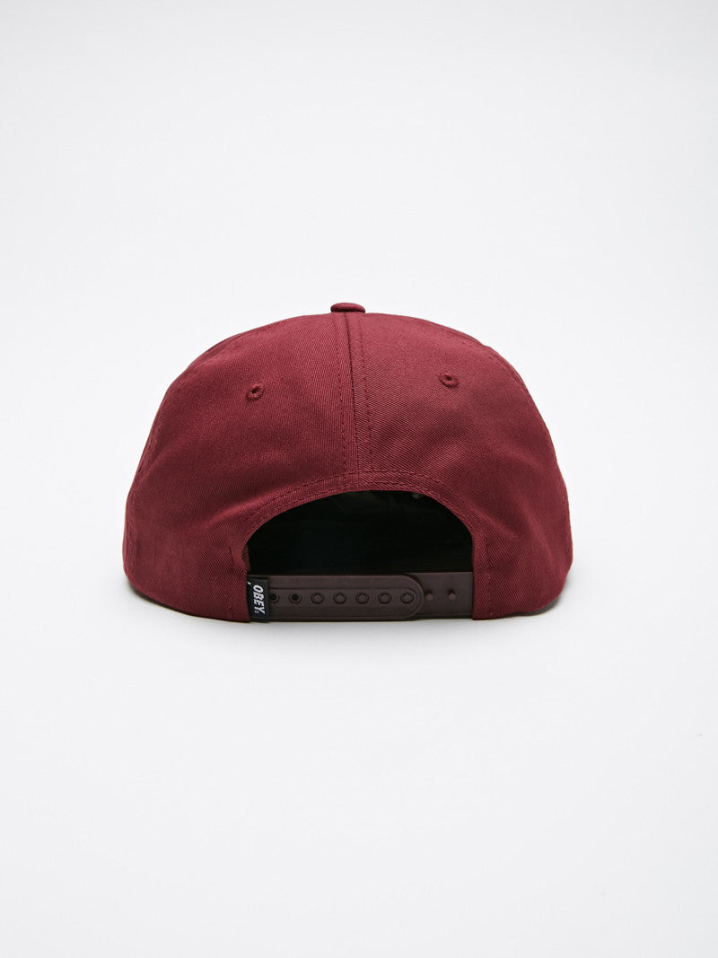 OBEY - Repetition Snapback II Hat, Raspberry - The Giant Peach