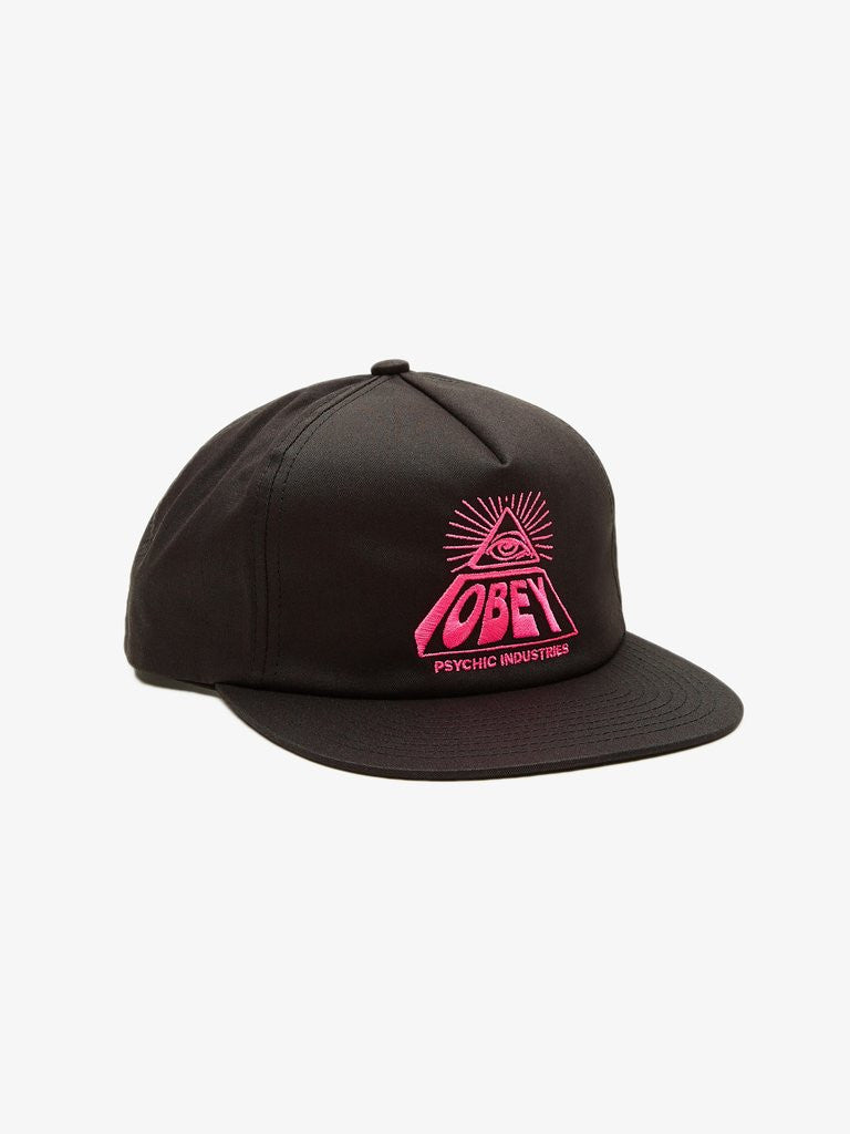 OBEY - Psychic Industries Snapback, Black - The Giant Peach