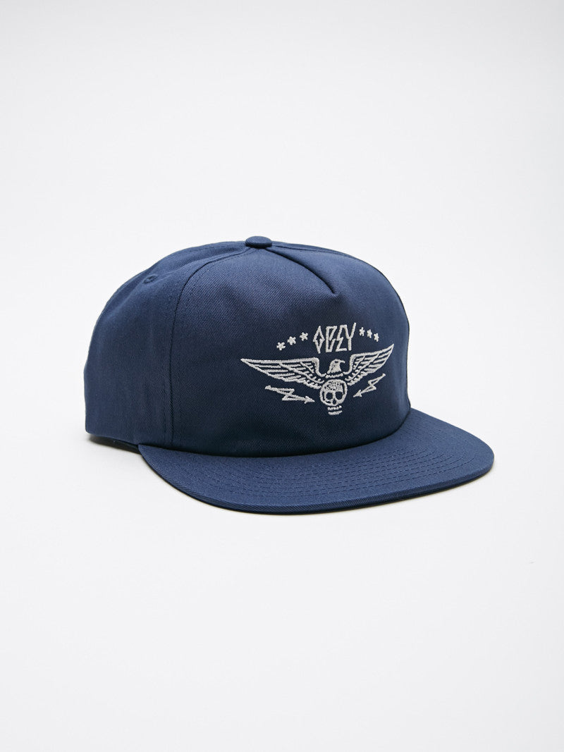 OBEY - Wings Snapback Hat, Navy - The Giant Peach