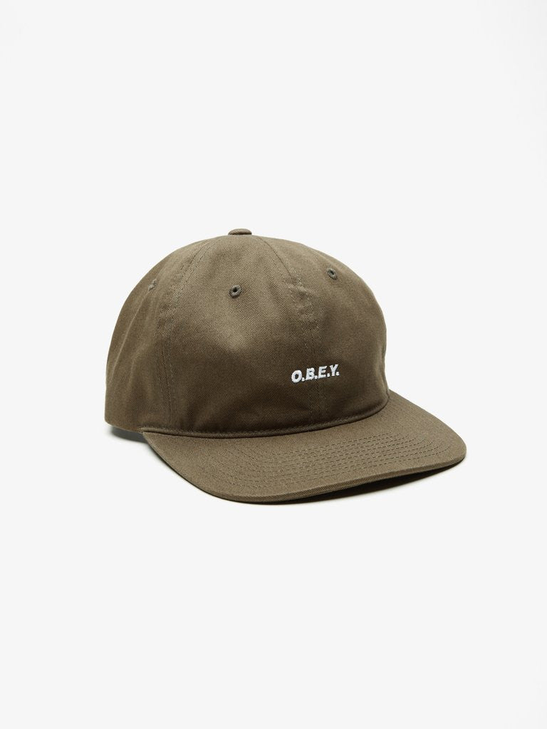 OBEY - Contorted Men's 6 Panel, Army - The Giant Peach
