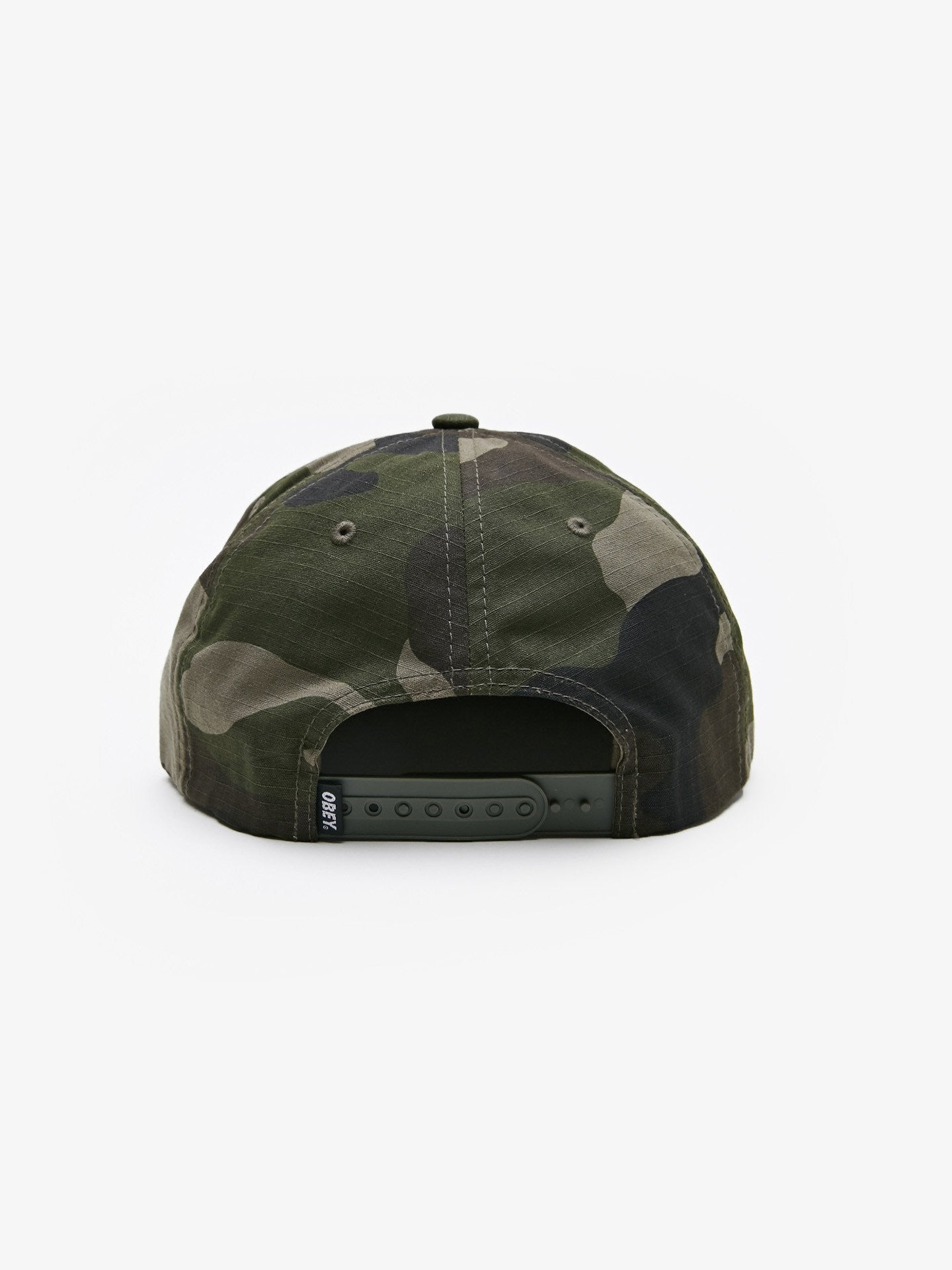 OBEY - Overthrow Men's 6 Panel Snapback Hat, Camo - The Giant Peach