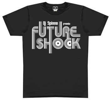 101 Apparel x DJ Spinna - Future Shock Men's Shirt, Black + Mix CD - The Giant Peach