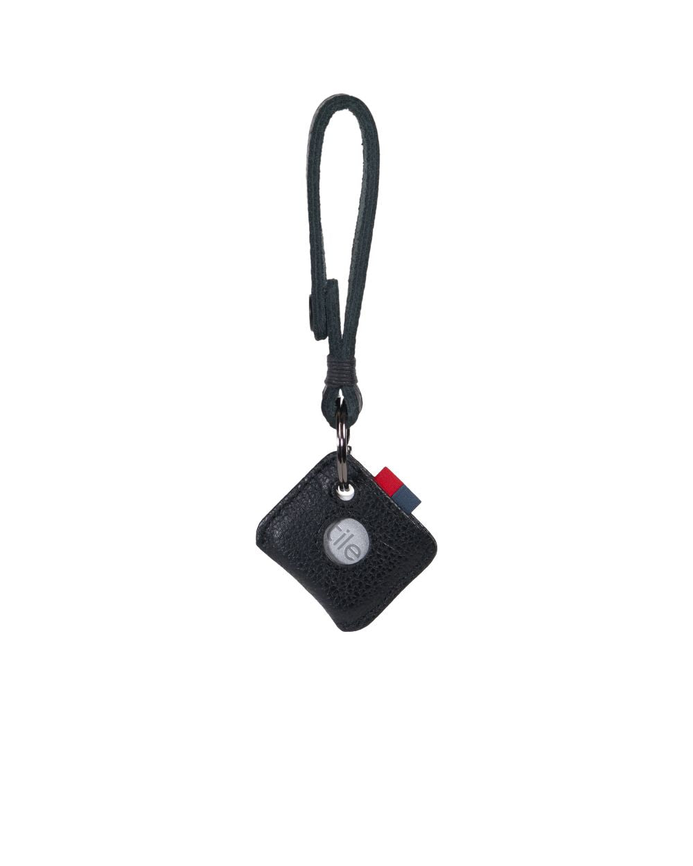 Herschel Supply Co - Key Chain + Tile Mate, Black Leather
