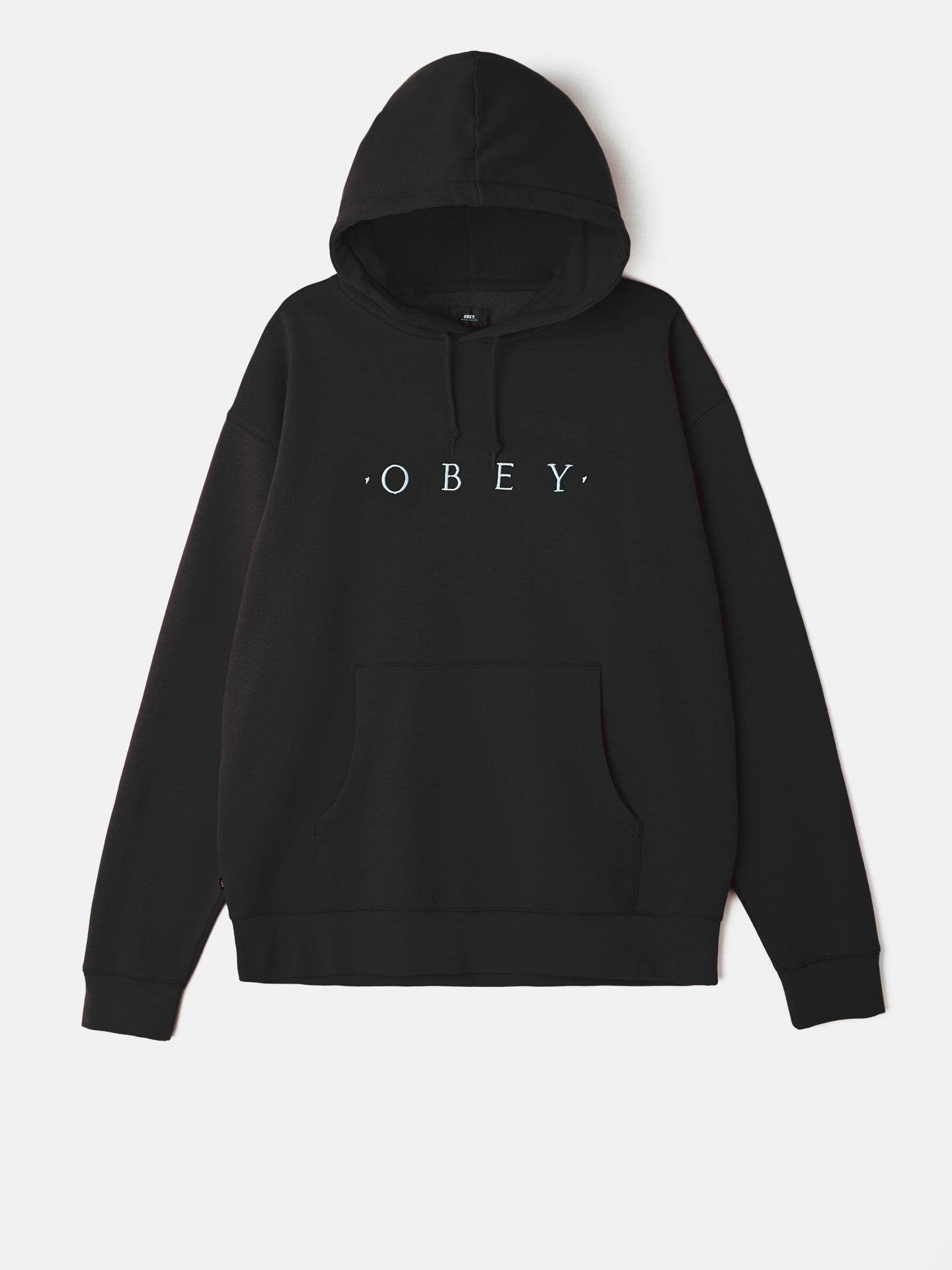 OBEY - Distant Pullover Men's Hoodie, Black - The Giant Peach