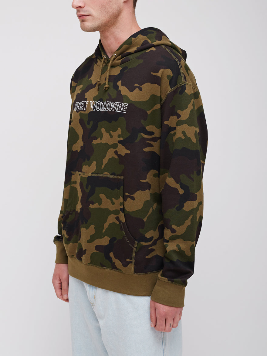 OBEY - Automatic  Pullover Men's Hoodie, Camo - The Giant Peach