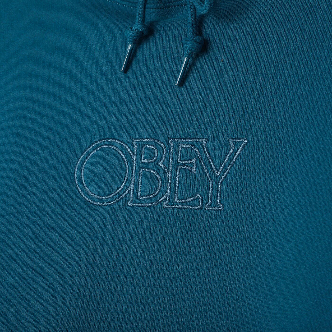 OBEY - Regal Pullover Men's Hoodie, Deep Ocean
