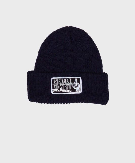 REBEL8 - Bite It Beanie, Black - The Giant Peach