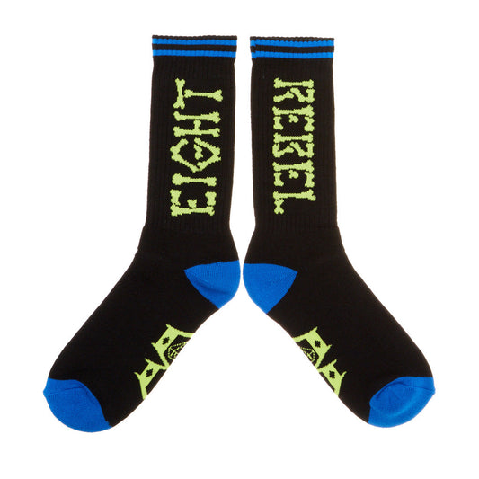 REBEL8 - Bones Socks, Black - The Giant Peach
