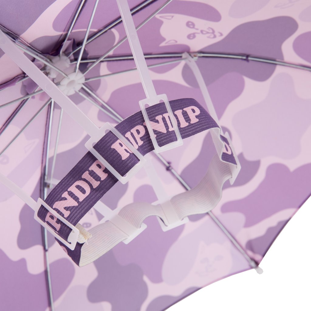 RIPNDIP - Camo Umbrella Hat, Purple