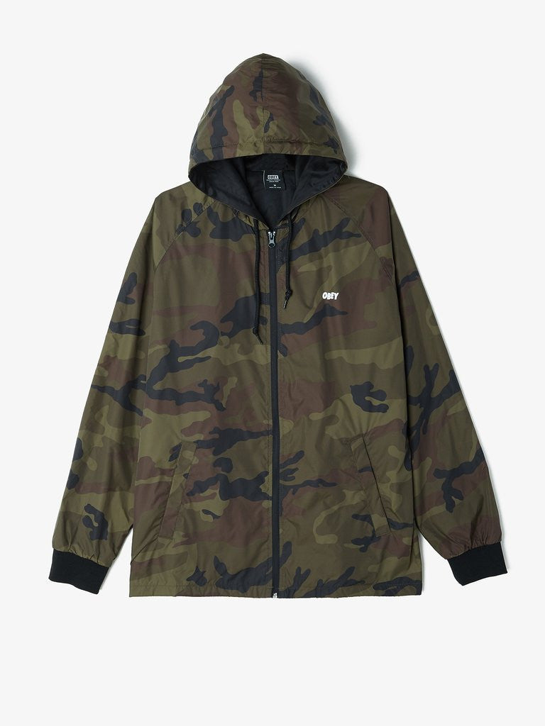 OBEY - Channel Zero Hooded Men's Coaches Jacket, Camo - The Giant Peach