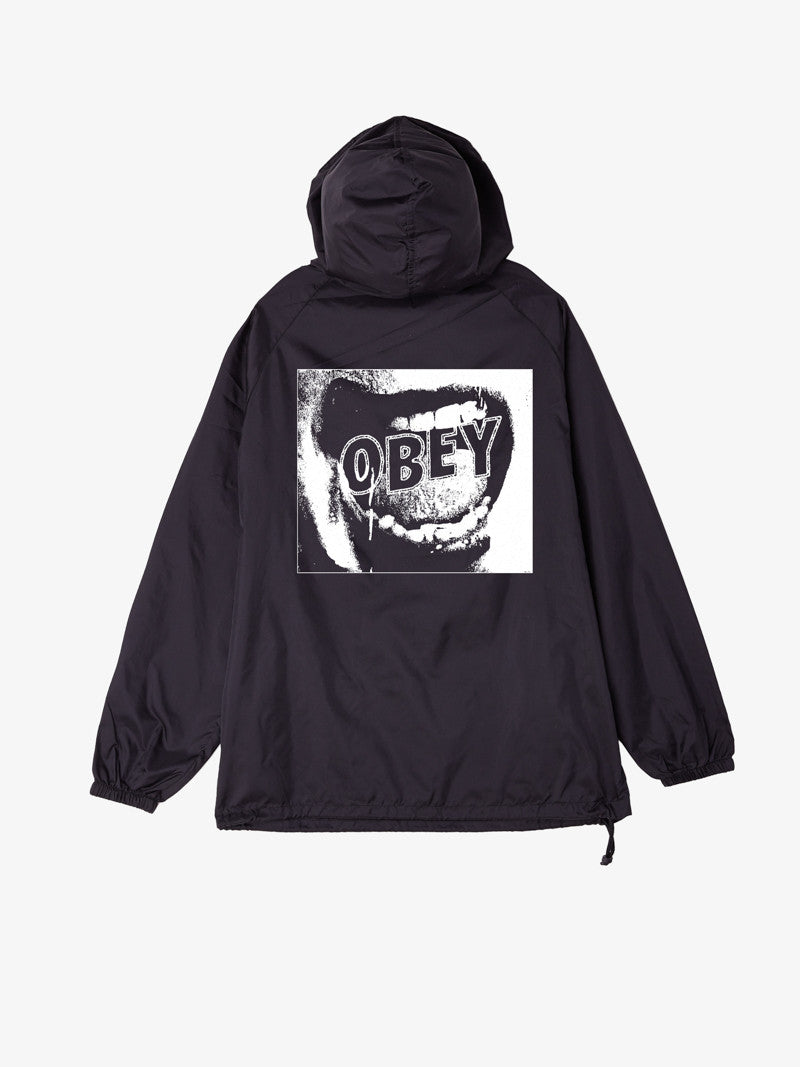 OBEY - Screamer Men's Anorak Jacket, Black - The Giant Peach