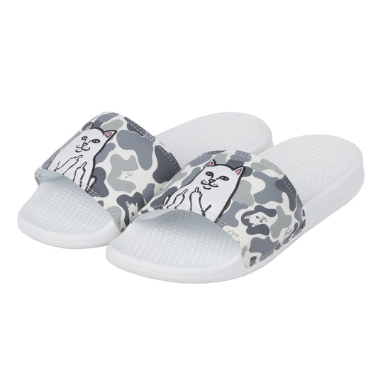 RIPNDIP - Lord Nermal Slides, Snow Camo - The Giant Peach